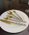 Vibhsa 20 Piece Flatware Set, Service For 4 In Gold