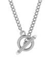 Brook & York Stella Pearl Toggle Chain Necklace In Silver