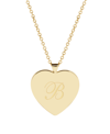 Brook & York Isabel Initial Heart Gold-plated Pendant Necklace In Yellow