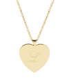 Brook & York Isabel Initial Heart Gold-plated Pendant Necklace In Gold