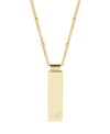Brook & York Maisie Initial Gold-plated Pendant Necklace In Gold