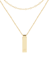 Brook & York 14k Gold Plated Maisie Initial Layering Necklace Set In Yellow