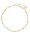 Brook & York Sophie Curb Chain Anklet In Gold