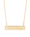 Brook & York 14k Gold Plated Best Friends Bar Necklace In Gold