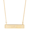 Brook & York 14k Gold Plated Mom Bar Necklace In Gold