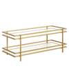 Hudson & Canal Robillard Coffee Table, 45" X 20" In Gold