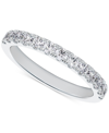 De Beers Forevermark Portfolio By  Diamond French Pave Wedding Band (1 Ct. T.w.) In 14k White Gold In Gold