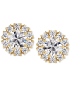 De Beers Forevermark Portfolio By  Diamond Halo Stud Earrings (1/2 Ct. T.w.) In 14k White Or Yellow G In Yellow