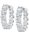 DE BEERS FOREVERMARK PORTFOLIO BY DE BEERS FOREVERMARK DIAMOND EXTRA SMALL HOOP EARRINGS (3/4 CT. T.W.) IN 14K WHITE GOLD