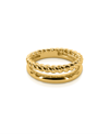 OMA THE LABEL PHEONIX RING IN 18K GOLD- PLATED BRASS