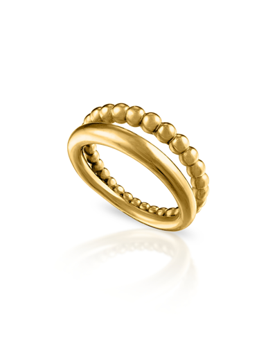 Oma The Label Women's Phoenix 18k Gold-plated Brass Dotted Ring
