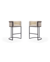 Manhattan Comfort Set Of 2 Cosmopolitan Bar Stools In Multi
