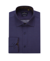 Azaro Uomo Men's Business Geometric Long Sleeve Button Down Shirt In Blue