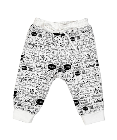 Mixed Up Clothing Baby Boys And Girls Print Joggers Pants In Ivory