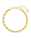 Brook & York Jovie Twisted Rope Chain Anklet In Yellow
