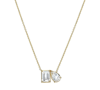 Zoe Lev White Topaz Toi Et Moi Pendant Necklace (3-1/2 Ct. T.w.) In 14k Gold, 16" + 2" Extender