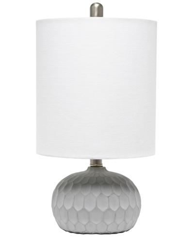 Lalia Home Concrete Thumbprint Table Lamp In Grey