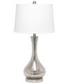 Lalia Home Speckled Mercury Tear Drop Table Lamp In Gray