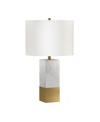 Hudson & Canal Lena Table Lamp In Carrara Style In Yellow
