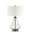 Hudson & Canal Lagos Table Lamp With Flax Shade In Gold