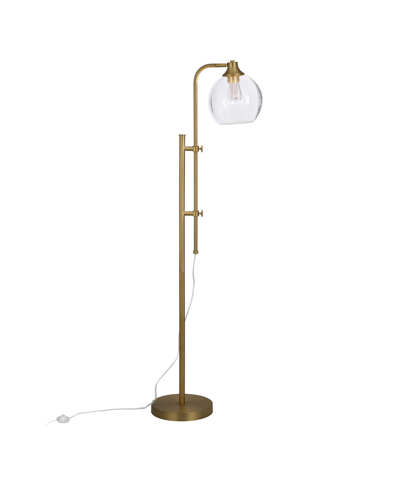 Hudson & Canal Antho Height Adjustable Floor Lamp In Gold-tone