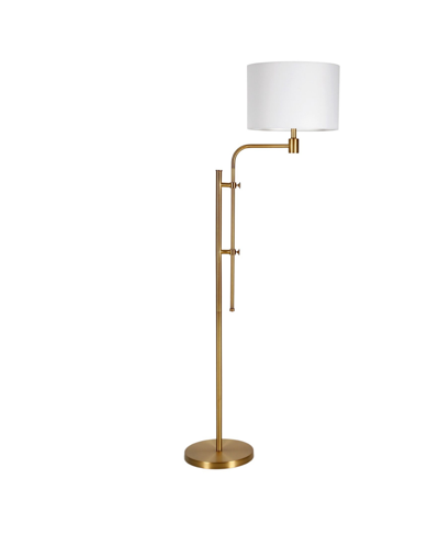 Hudson & Canal Polly Height-adjustable Floor Lamp In Gold-tone