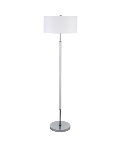 Hudson & Canal Simone 2-bulb Floor Lamp In Silver-tone