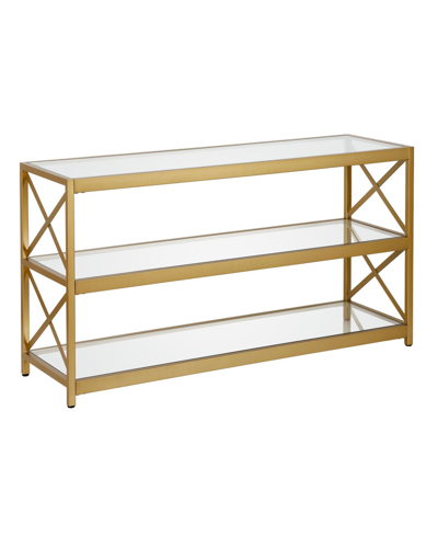 Hudson & Canal Hutton Tv Stand In Gold-tone