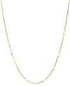 SARAH CHLOE DOUBLE LINK 16" CHAIN NECKLACE IN 14K GOLD-PLATED STERLING SILVER