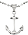LEGACY FOR MEN BY SIMONE I. LEGACY FOR MEN BY SIMONE I. SMITH ANCHOR 24" PENDANT NECKLACE IN STAINLESS STEEL