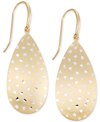 SIMONE I. SMITH SIMONE I SMITH BRUSHED CONFETTI DROP EARRINGS IN 18K GOLD OVER STERLING SILVER