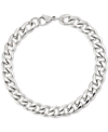 Legacy For Men By Simone I. Smith Curb Chain Bracelet In Stainless Steel In White