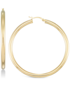 Simone I. Smith Polished Hoop Earrings In Gold