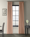 Exclusive Fabrics & Furnishings Rosey Dawn Signature Velvet Blackout Curtain In Pink