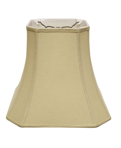 Macy's Cloth Wire Slant Cut Corner Square Bell Softback Lampshade With Washer Fitter Collection In Tan/beige