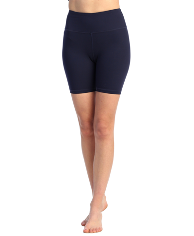 American Fitness Couture Women's High Rise Biker Shorts In Navy