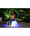 Poolcandy 's Aircandy Illuminated Led Inflatable Ottoman In White