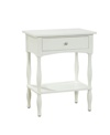 ALATERRE FURNITURE SHAKER COTTAGE END TABLE, IVORY
