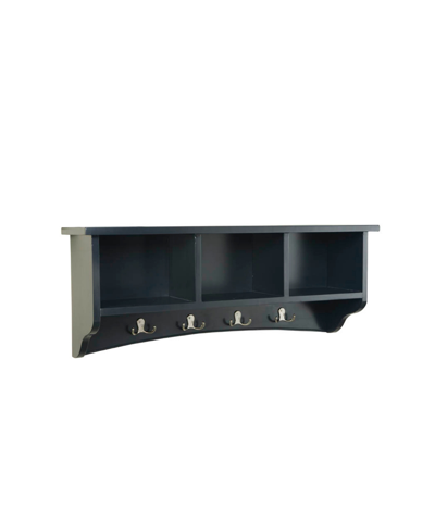 Alaterre Furniture Shaker Cottage Storage Coat Hook, Charcoal Gray
