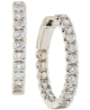 Macy's Diamond In & Out Hoop Earrings (1 Ct. T.w.) In 14k White Or Yellow Gold In Gold