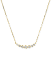 Macy's Diamond Graduated Collar Necklace (1/4 Ct. T.w.) In 14k White Or Yellow Gold, 16" + 2" Extender In Gold
