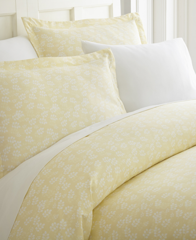 Ienjoy Home Elegant Designs Patterned Duvet Cover Set By The Home Collection, King/cal King Bedding In Ivory Wheatfield