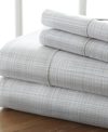 Ienjoy Home The Timeless Classics By Home Collection Premium Ultra Soft Pattern 4 Piece Bed Sheet Set - Full Bed In Gray