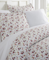 Ienjoy Home Tranquil Sleep Patterned Duvet Cover Set By The Home Collection, King/cal King Bedding In Pink