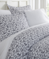 Ienjoy Home Home Spun Premium Ultra Soft 3-piece Burst Of Vines Print Duvet Cover King Set In Blue