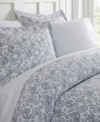 Ienjoy Home Tranquil Sleep Patterned Duvet Cover Set By The Home Collection, Twin/twin Xl Bedding In Blue