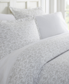 Ienjoy Home Tranquil Sleep Patterned Duvet Cover Set By The Home Collection, King/cal King Bedding In Gray