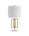 Jonathan Y Anya 20.25" Metal/marble Led Table Lamp In Gold