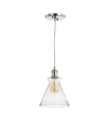 Jonathan Y Goldwater 7.5" Adjustable Drop Led Pendant In Silver