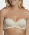 Dominique Women's Tessa Lace Strapless Convertible Bra In Tan/beige